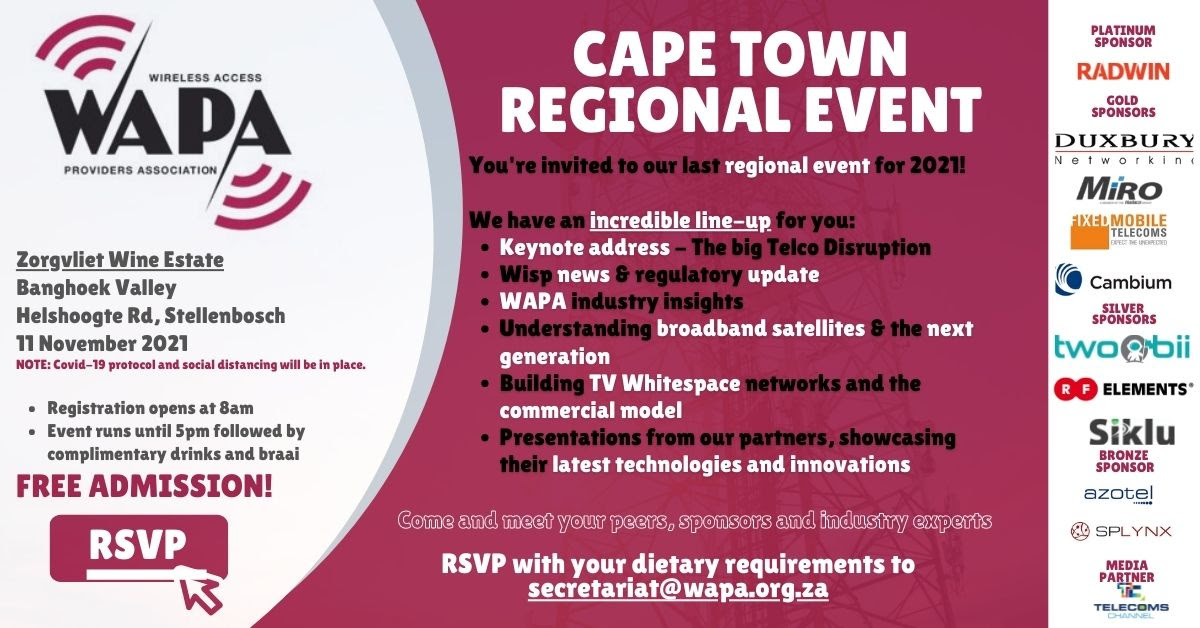 Cape Town Regional Event